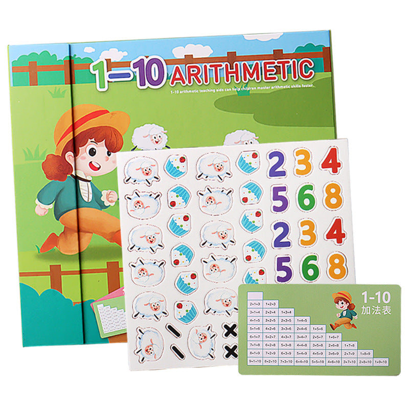 Kids' Math Learning 2-in-1 Magnetic Puzzle Book